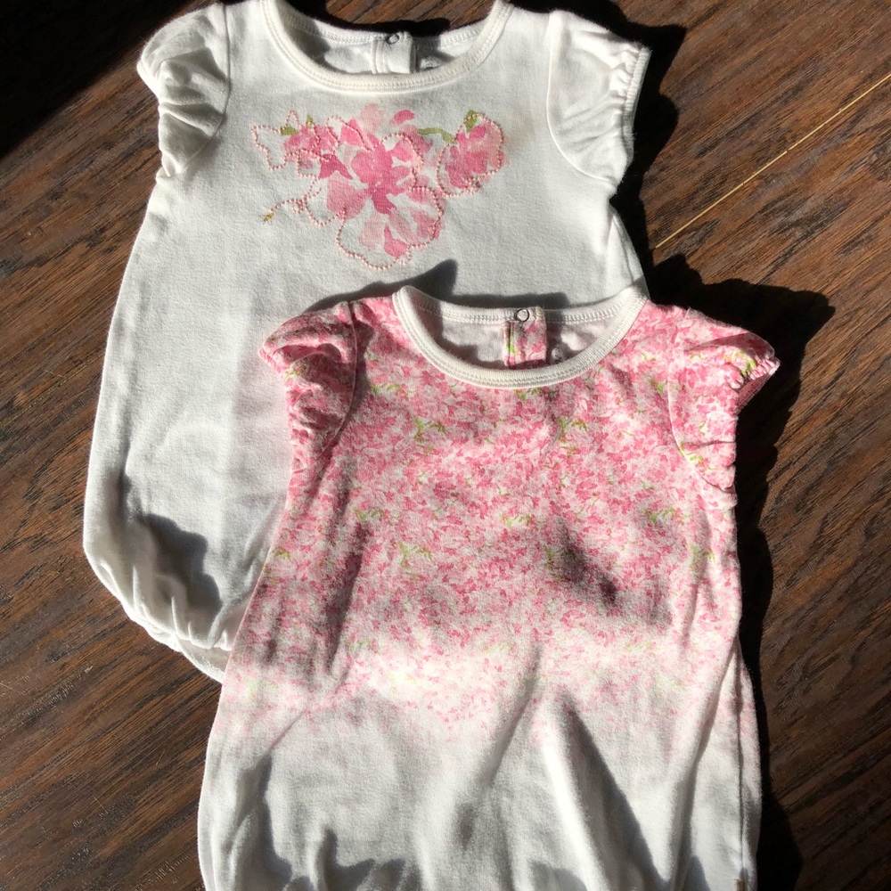 Bert’s Bees Organic Cotton Rompers 6-9m